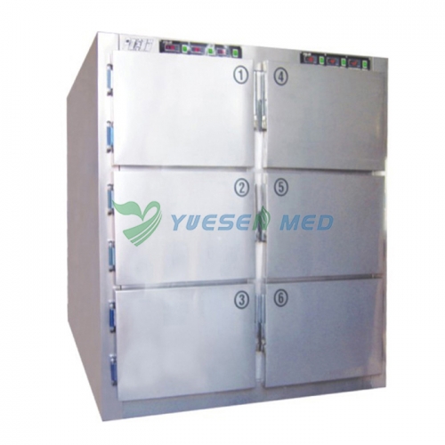 Stainless Steel 6 Bodies Mortuary Refrigerator YSSTG0106 Price